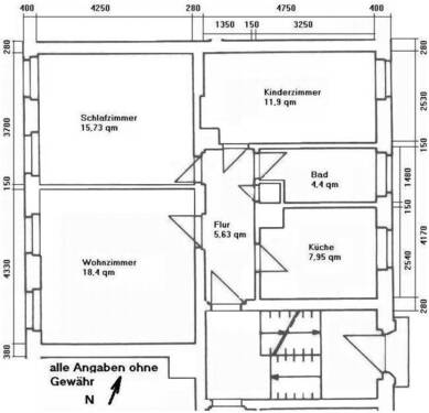 Bild 4 - Etagenwohnung mit 65,30 m&sup2; in Braunsbedra zur Miete