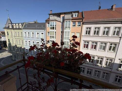 Balkonblick - Helle 4 - Raum Wohnung in Historis - Etagenwohnung mit 108,00 m² in Bautzen zur Miete