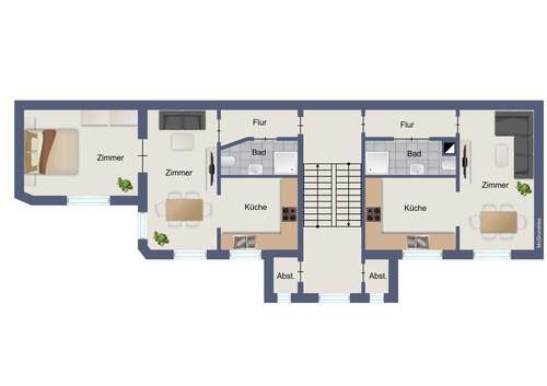 Seitenhaus 1. u. 2. OG - 