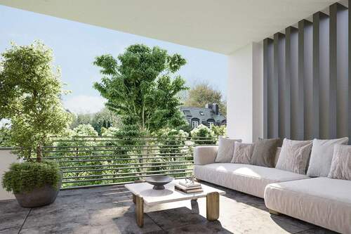 Weitläufige Süd-Terrasse. - 4 Zimmer Terrassenwohnung zum Kaufen in München