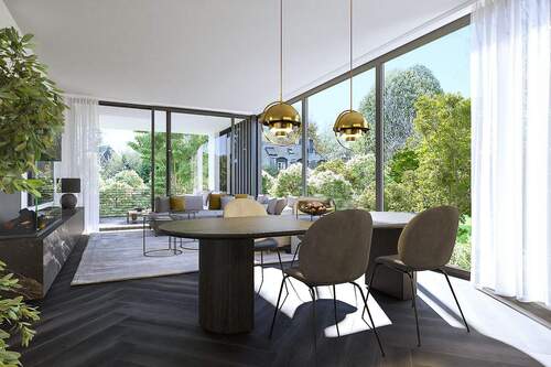 Eckverglasung. Süden & Osten. - 4 Zimmer Terrassenwohnung in München