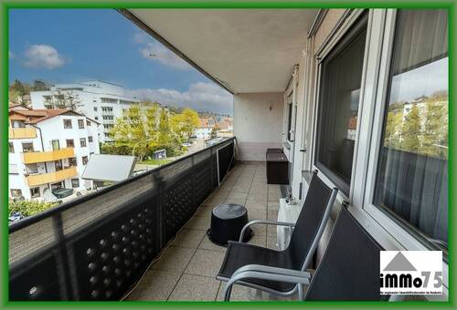 Balkon - 3 Zimmer Etagenwohnung zum Kaufen in Mühlacker