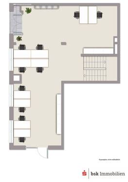 Gewerbe 1 möbliert EG - 