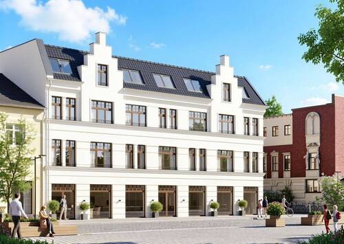 Visualisierung Vorderhaus - Repräsentative Gewerbeeinheit in zentraler Lage am Kranoldplatz