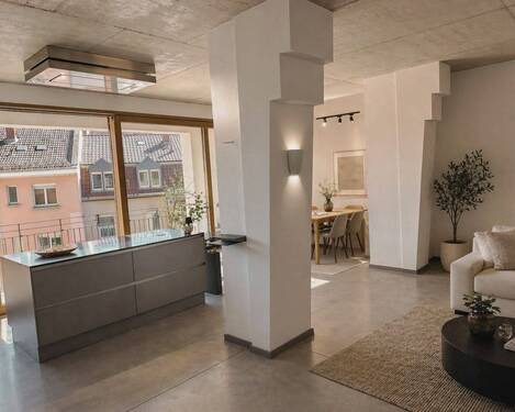Wohnzimmer - 3 Zimmer Etagenwohnung zum Kaufen in Ludwigshafen am Rhein
