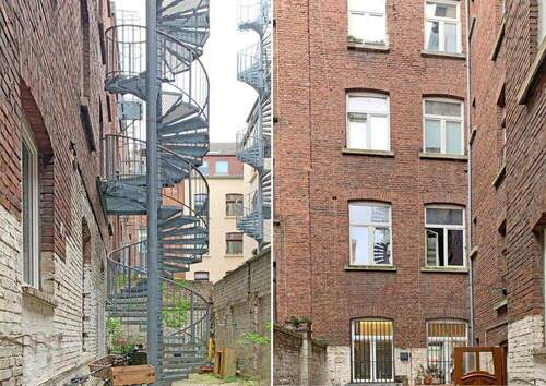 Ansicht Hof und Brandschutztreppe - 