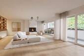 Interieur Vorschlag. - Großzügige Terrassenwohnung. Mit traumhaftem Blick ins Grüne.