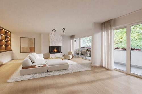 Interieur Vorschlag. - Großzügige Terrassenwohnung. Mit traumhaftem Blick ins Grüne.