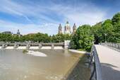 Über die Isarbrücke ins Lehel - 