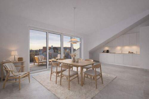 digtiales Homestaging - Traumhafte, schlüsselfertige Neubau-Dachgeschosswohnung mit Balkon