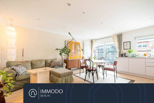 Wohnbereich - ?? Gelegenheit in Berlin Mitte - Charmante 2-Zi-Whg mit Balkon, Aufzug, EBK & modernem Badezimmer