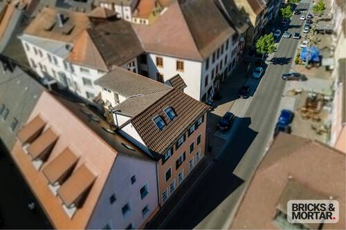 Außenansicht Oben - 1 Zimmer Mehrfamilienhaus, Wohnhaus zum Kaufen in Kenzingen