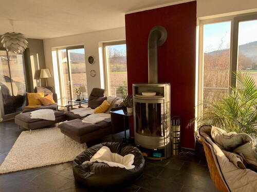 Wohnzimmer mit Kamin - 