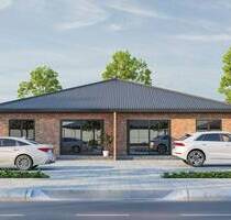 Haßbergen . Exklusive Schlüsselfertige Bungalow-Neubau-Doppelhaushälfte