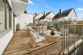 Terrasse - Möbel ergänzt mit Virtuell Homestaging - 6 Zimmer Reihenendhaus in Wehrheim