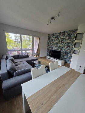 Wohnzimmer - Etagenwohnung mit 59,00 m&sup2; in Mainz zur Miete