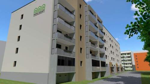 Visualisierung - In der Herrichtung! Anmietung ab 01.03.2026! 1 Raum mit Dusche und Balkon