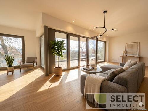 Wohnbereich (Ausstattung KI) - 4 Zimmer Etagenwohnung zum Kaufen in Saarbrücken