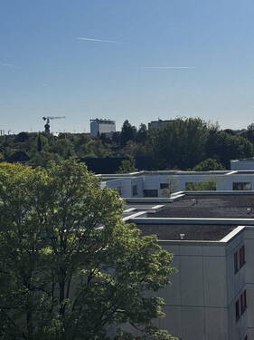 Blick vom Balkon aufs Klinikum - 