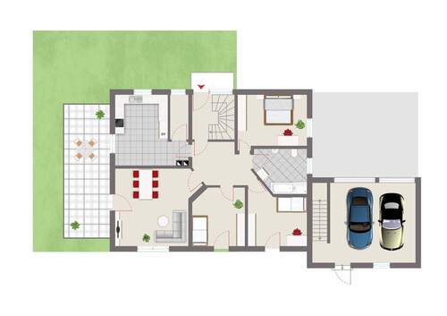 Erdgeschoss nicht maßstäblich - 