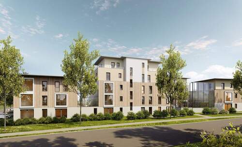 Außenansicht Visualisierung - 4 Zimmer Etagenwohnung in Peiting