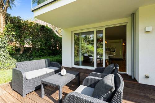 Terrasse mit Blick in das Wohnzimmer.jpg - 3 Zimmer Terrassenwohnung in Kiel