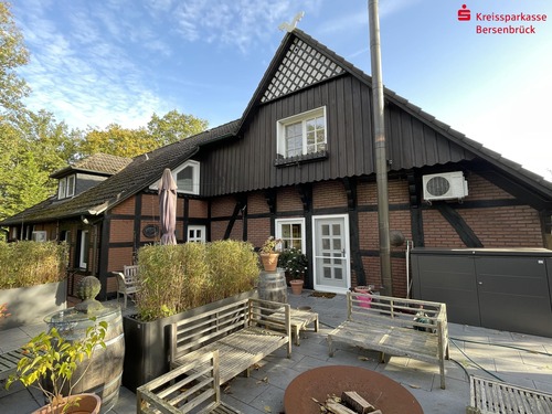 Süd-West-Ansicht, Terrasse - Einfamilienhaus mit 224,00 m² in Eggermühlen zum Kaufen