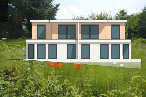 Hausansicht mit Garten - 2 Zimmer Etagenwohnung zum Kaufen in Kassel