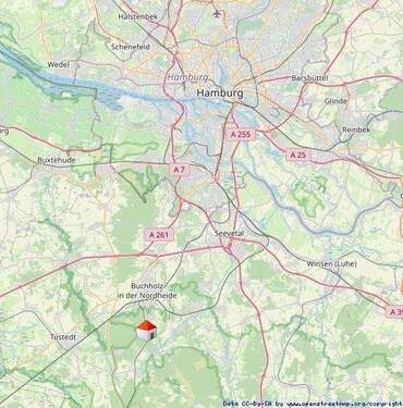 Lageplan groß - Grundstück in Buchholz in der Nordheide / Holm-Seppensen