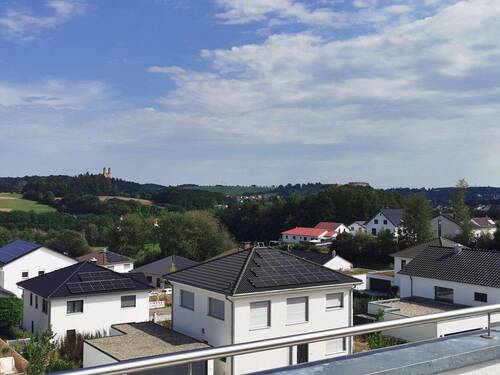 Aussicht Dachterrasse - 5 Zimmer Reihenendhaus in Ellwangen