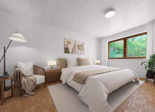 Einrichtungsbeispiel Schlafzimmer - Einfamilienhaus mit 217,00 m² in Schmitten im Taunus zum Kaufen