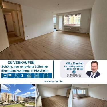 Titelbild 14818 - Schöne neu renovierte 3 Zimmer Eigentumswohnung
