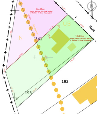 Ausschnitt aus dem Lageplan - 