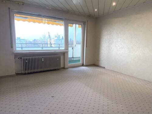 Schlafzimmer mit Balkontür - 