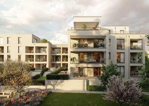 02 Gartenansicht Hälden - 1 Zimmer Etagenwohnung zum Kaufen in Tamm