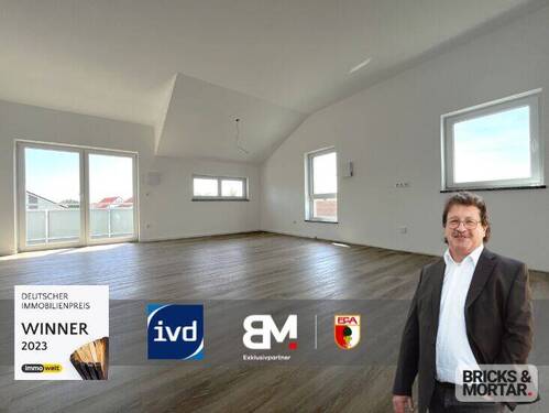 Titelbild - Exklusive, sonnendurchfluteten 4-Zimmer- Dachgeschosswohnung mit 2 Carport-Stellplätzen