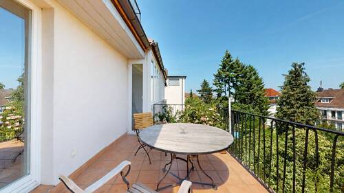 Terrasse Ansicht II - 3 Zimmer Etagenwohnung zum Kaufen in Frankfurt am Main