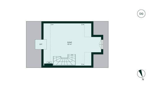 Geräumiges Dachgeschoss im Neubauprojekt Heidegärten - 