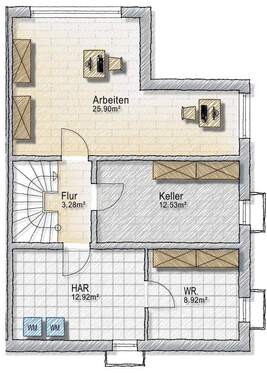 Haus 2 Untergeschoss - 