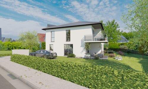 Aussenansicht (West) - Doppelhaushälfte mit 174,30 m&sup2; in Königstein im Taunus / Schneidhain zum Kaufen