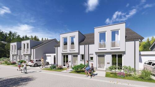 Visualisierung Straßenansicht (Haustyp B) - 