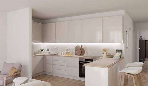 Visualisierung der Küche der Eigentumswohnung - 4 Zimmer Etagenwohnung in Langen