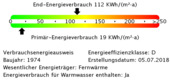 Energieverbrauchswerte - 