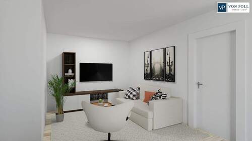 Ansicht Wohnbereich - Etagenwohnung mit 48,90 m&sup2; in Nördlingen zum Kaufen