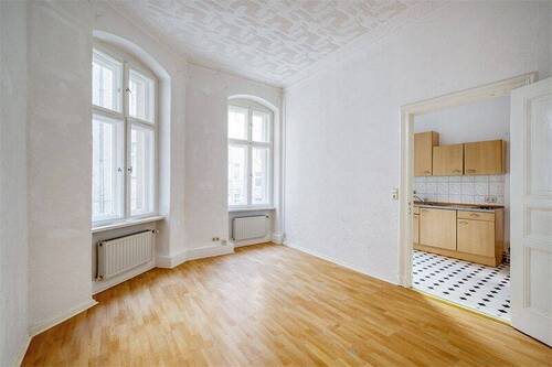 Wohnraum Persp. 2 vor Sanierun - 1 Zimmer Etagenwohnung zum Kaufen in Berlin