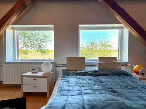Schlafzimmer mit Deichblick - 