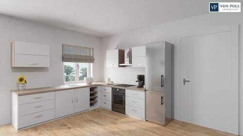 Ansicht Wohnen / Essen / Kochen - 2 Zimmer Etagenwohnung in Nördlingen