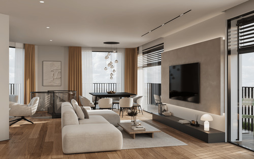 Wohnzimmer 1 - Etagenwohnung mit 41,50 m² in München zum Kaufen