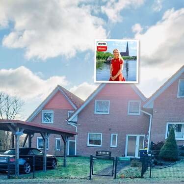 Hausansicht - Attraktives Reihenhaus mit Grundstück und Terrasse in begehrter Lage