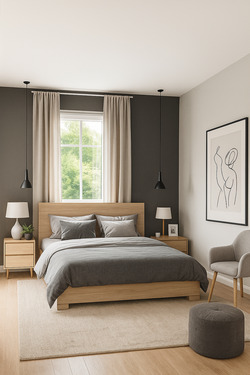 Schlafzimmer WHG 10.mit KI erstellt - 2 Zimmer Etagenwohnung in Stockelsdorf